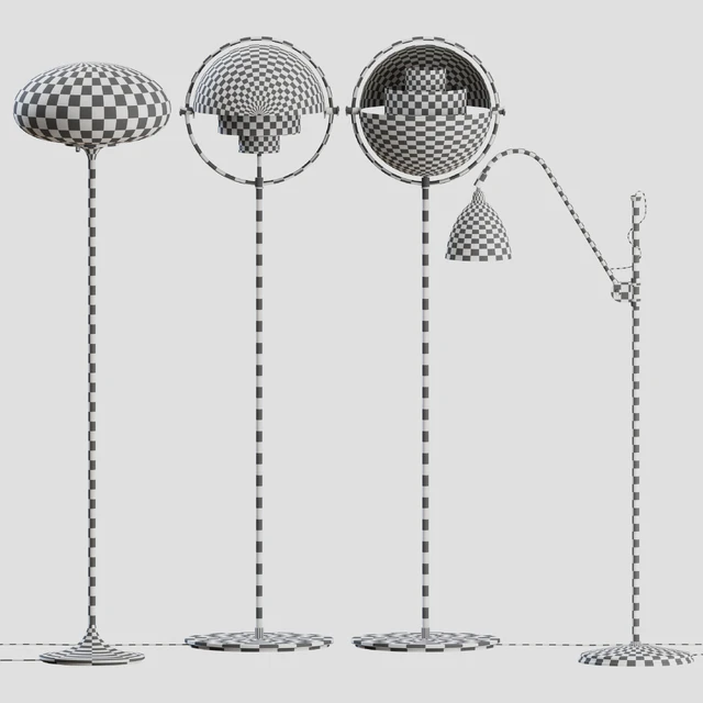 Gubi Floor Lamps Collection 02 — Скачать
