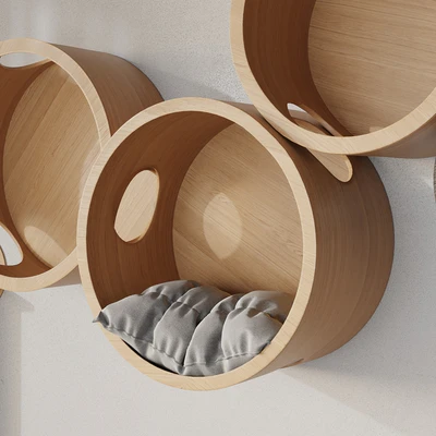 Wooden Home for Cats 2 colors — Вид 2