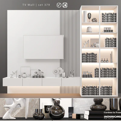 TV Wall | set 379 | TV shelf — Ver 2