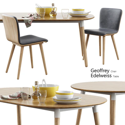 Made / Geoffrey Chair + Edelweiss Table — Ver 1