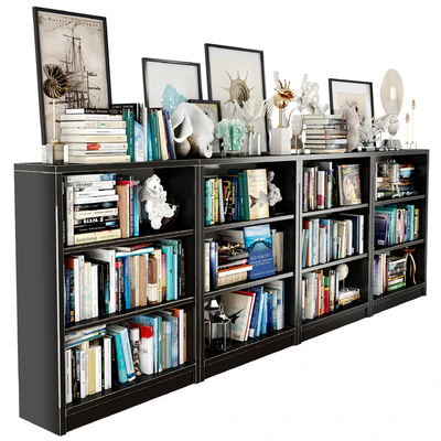 Dark bookshelf set — Ver 3