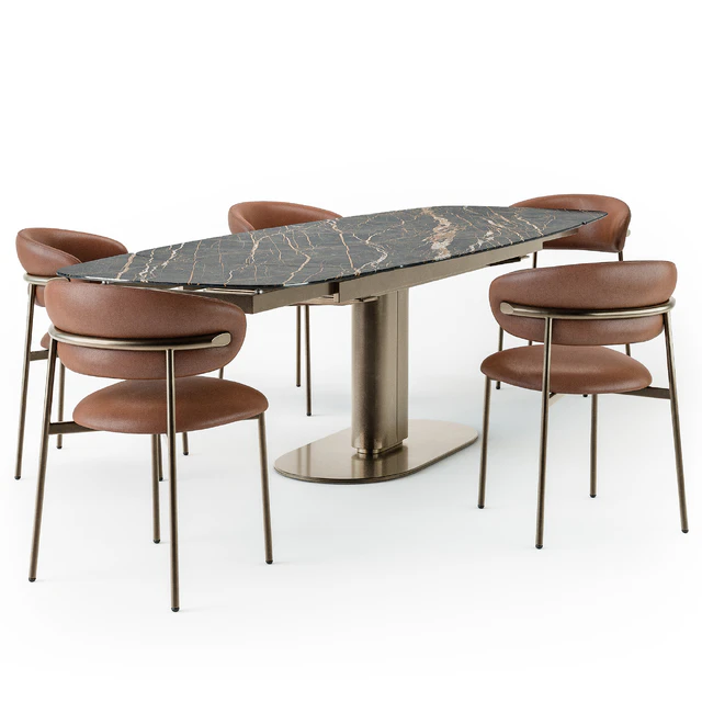 Calligaris Cameo table open Oleandro chair — Descargar