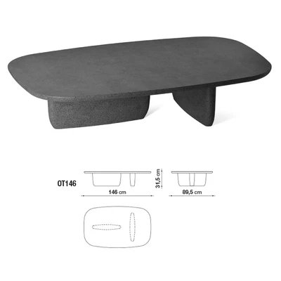 Small Tobi-Ishi outdoor table. B&B Italia — Вид 2