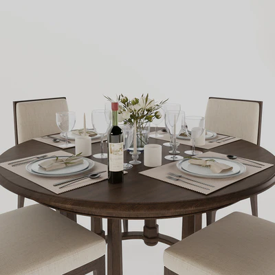 Baker Morris round dining table and Carmel chair — Вид 2