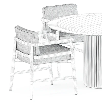 Teresina chair by Meridiani and Palais Royal table by Asplund — Вид 3