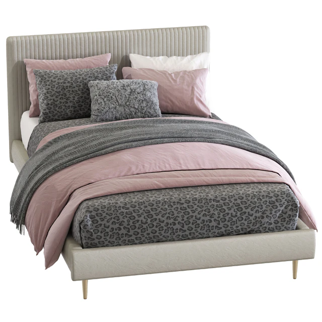 Roar / Rabbit Pleated Upholstered Bed 218 — Descargar