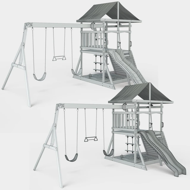 Mount McKinley Wooden Swing Set — Скачать