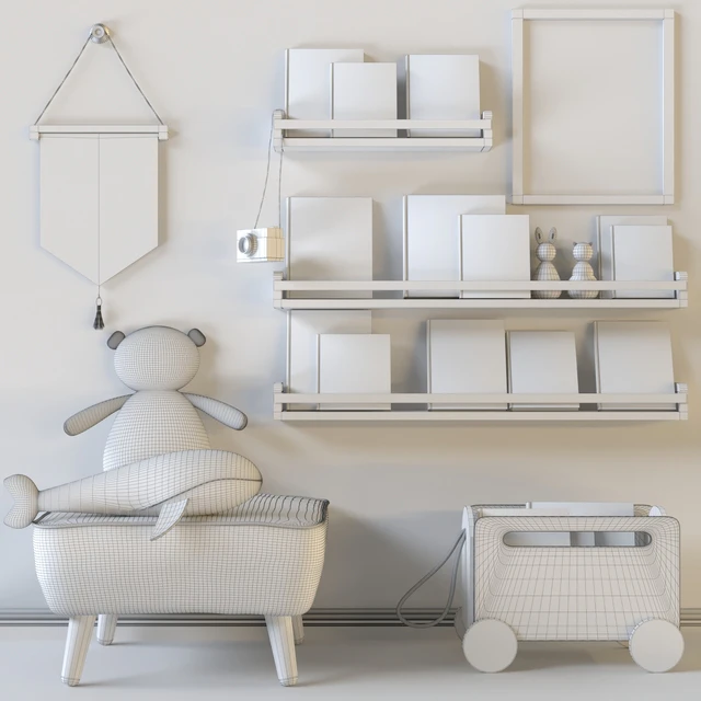 Accessories for a children's room. soft toy — Descargar
