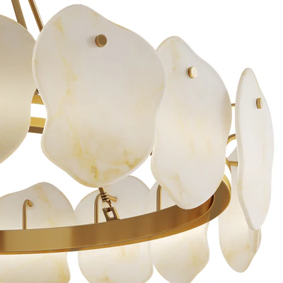 Chandelier Marble Lucretia Marble Round Chandelier 80 cm — Ver 3