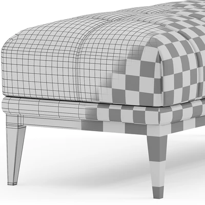 Eichholtz Aurelio White Tufted Upholstered Bench — Вид 2