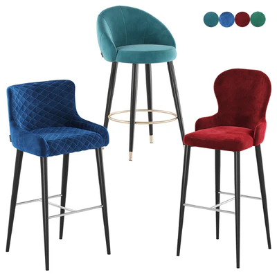 Deephouse bar stool Cindy, Ferrara, Chamonix — Ver 1