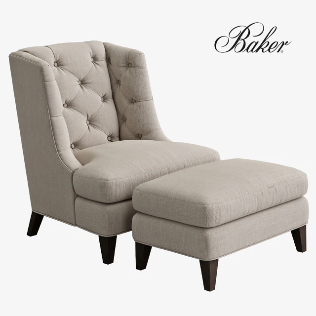 BAKER Moderne Wing Chair — Скачать
