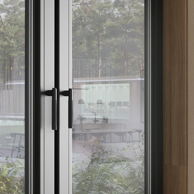 modern windows with Metal Blinds and wooden — Вид 4