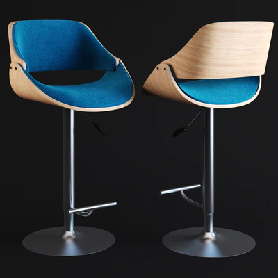 Corvus Ogden Contemporary Teal Blue Velvet Adjustable Swivel Bar Stool — Скачать