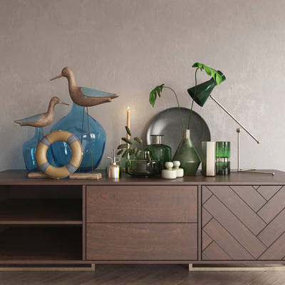 Decor set green / blue — Ver 1