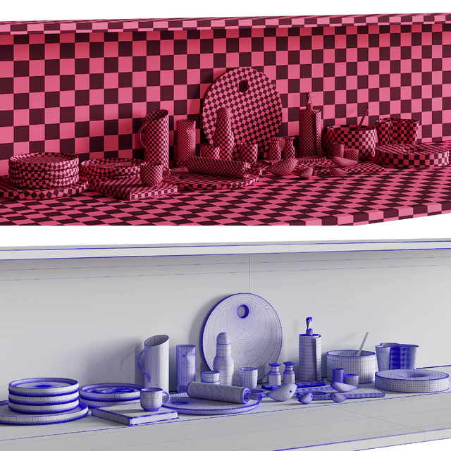 067 Kitchen Decor Set Accessories 02 — Descargar