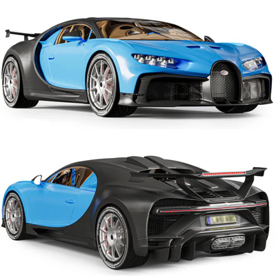 Bugatti Chiron + interior — скачать