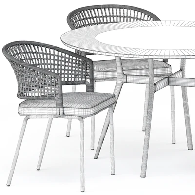 BRANCH bistro table, CTR armchair by Tribu — Ver 2