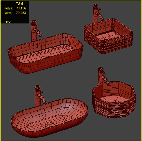 collection of wash basin 03 — Скачать