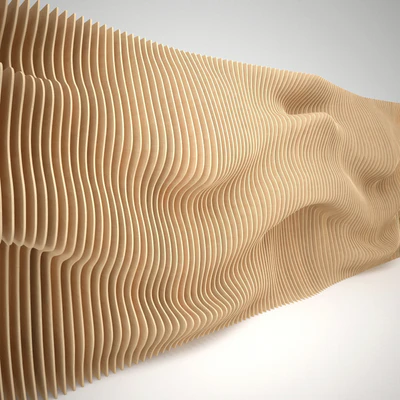 Parametric wall panel of wood — Ver 1