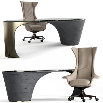 Visionnaire Planet armchair Jet desk — Ver 1