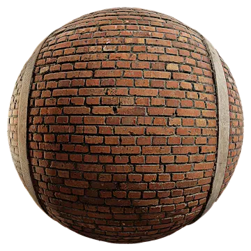 concrete framed brick wall 001 — Descargar