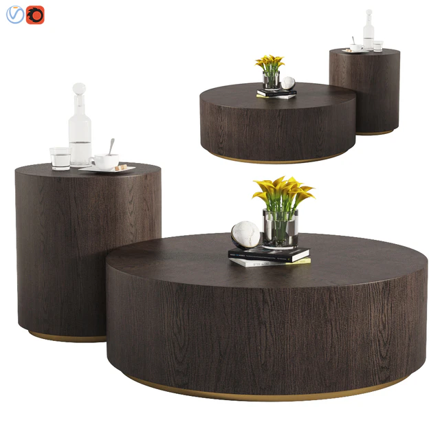 Machinto Round Coffee Table & Side Table — Descargar