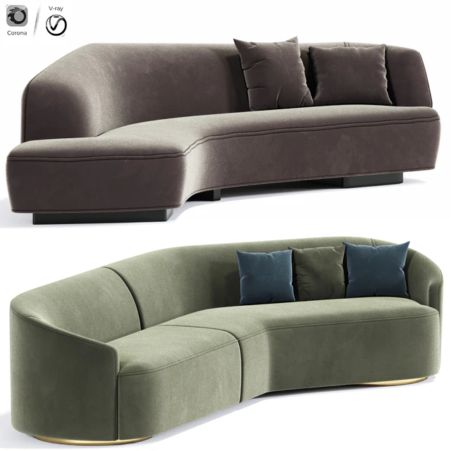 Korduda Sofa And Vladimir Kagan Sofa — Скачать