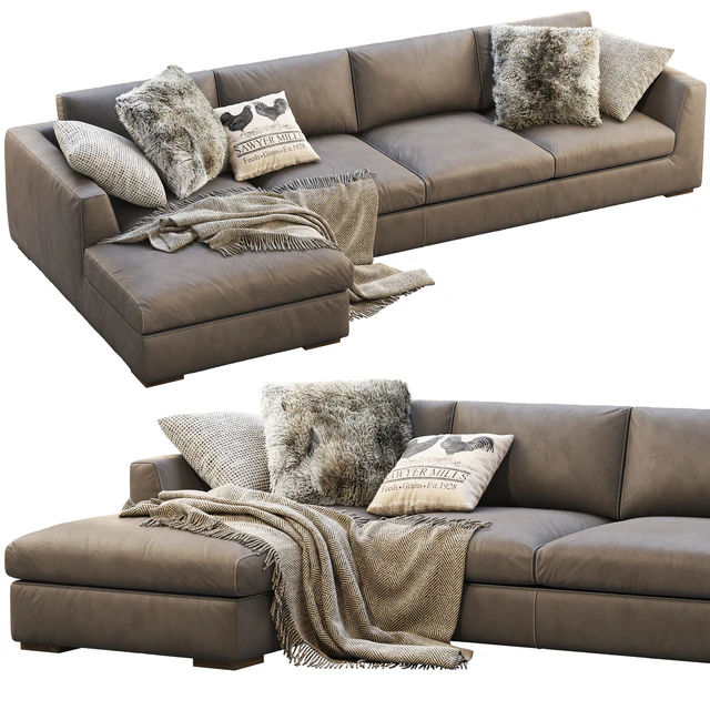 RH Modena Taper Arm Chaise Sectional Sofa — Descargar