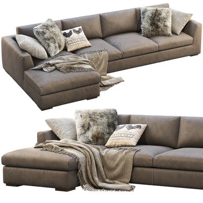 RH Modena Taper Arm Chaise Sectional Sofa — Ver 3