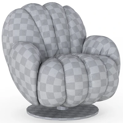 Armchair from the Natuzzi-Italia factory, Seashell series — Ver 3