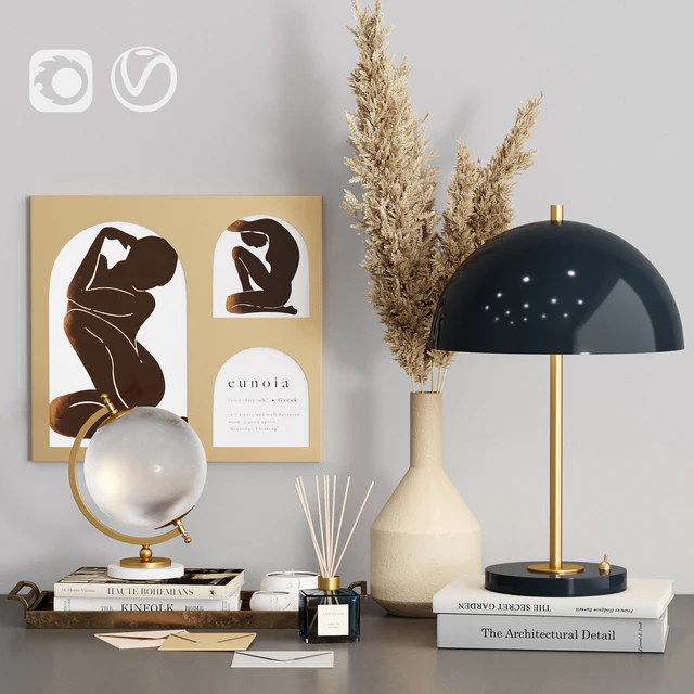 Decorative Set Zara Home with Dry Plants — Descargar