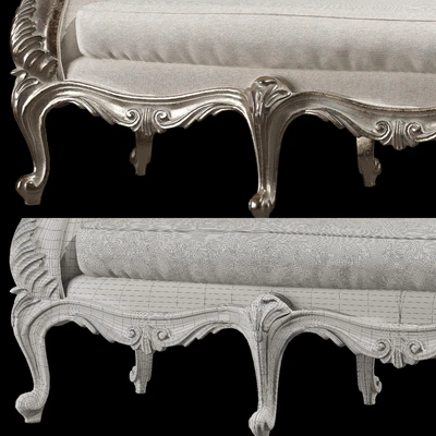 kosovart rococo bench — Вид 2