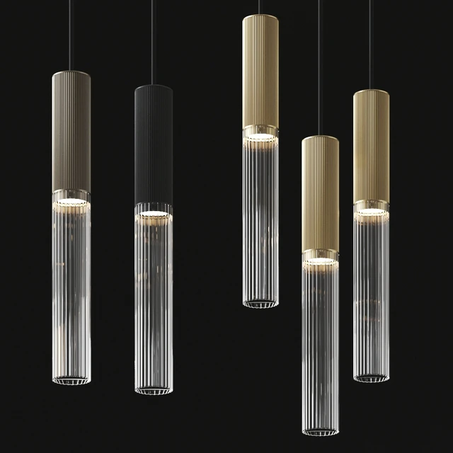 Flume 50 Pendant - 3 Drop Grouping - Antique Brass by J. Adams Co — Descargar
