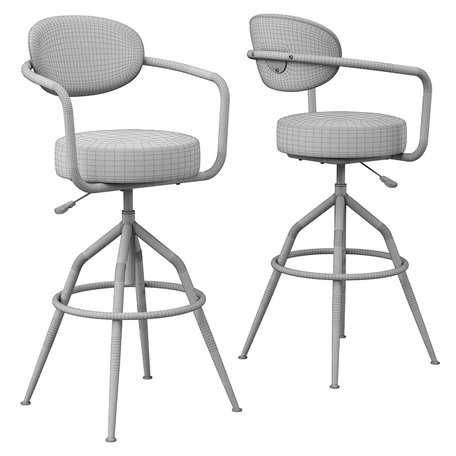 Industrial style swivel bar stool — Descargar