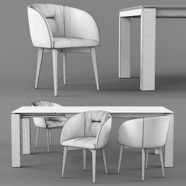Connubia Calligaris Sigma Dining Table ROSIE SOFT armchair — Descargar