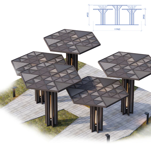 Architectural composition of canopies — Descargar