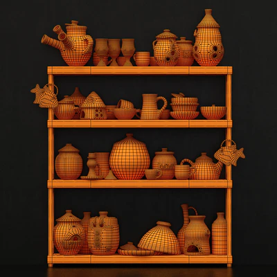 Dishes clay n21 / Посуда из глины №21 — Вид 2