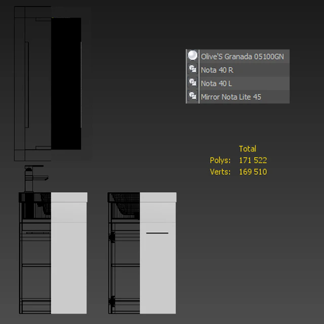 Furniture set Note 40 L / R white — Descargar
