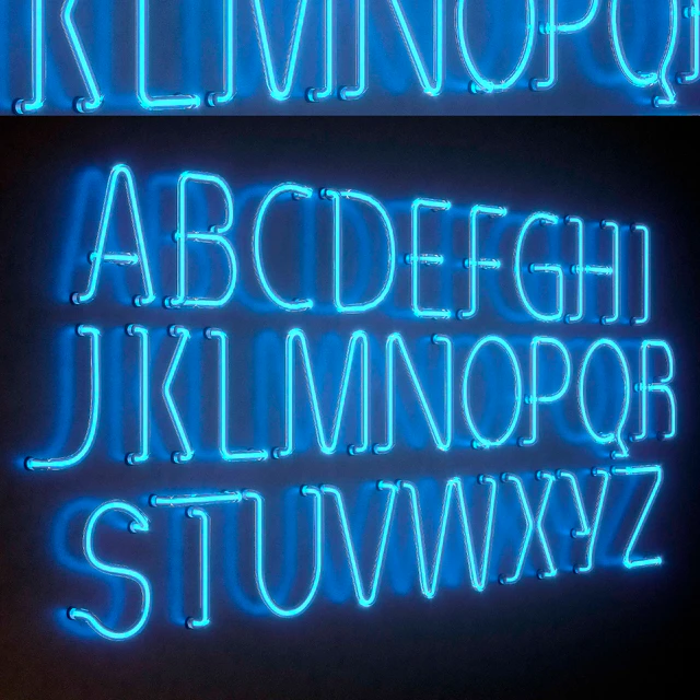 Light modules. Set 25. Neon Alphabet — Download