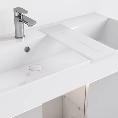 Подвесная тумба с раковиной GRANDE и зеркалом VETRATA, Kerama Marazzi — Вид 3