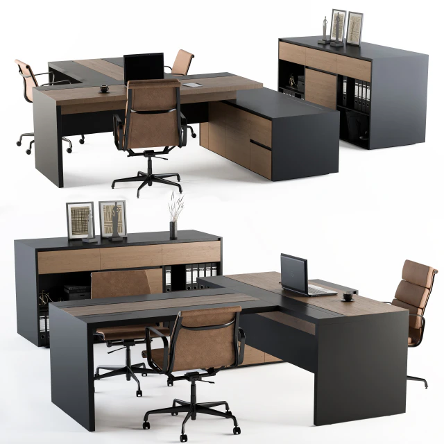 Office Furniture - Manager Set — Descargar