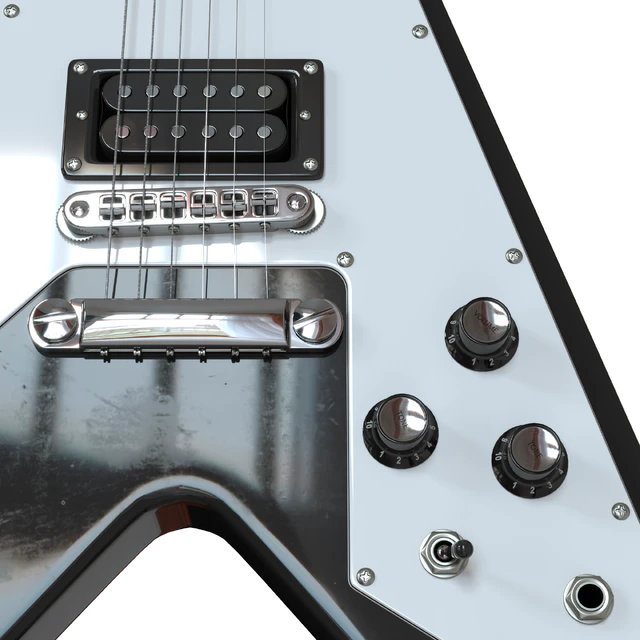 Электрогитара Gibson Epiphone Flying V style black and beige — Скачать