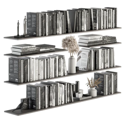 Decorative Set on Shelves and Decor objects - Set 07 — Ver 1