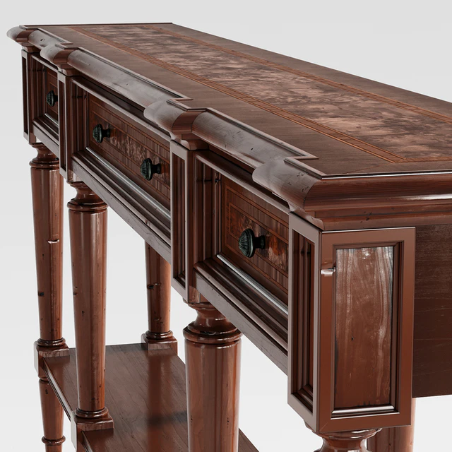 Hooker Furniture Living Room Grandover Three Drawer Console Table — Descargar