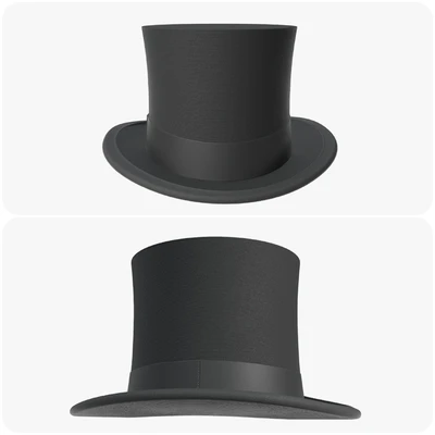 Black top hat — Вид 3