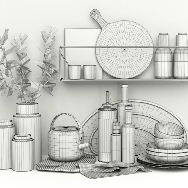 Kitchen accessories 01 - Decorative set 13 — Descargar