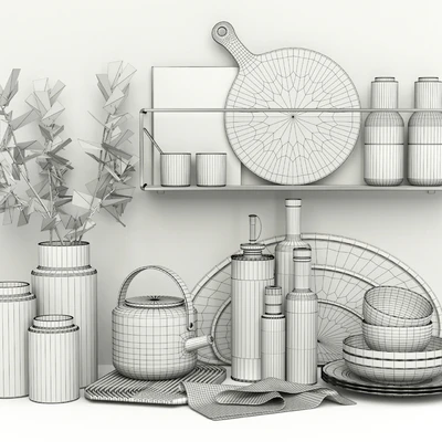 Kitchen accessories 01 - Decorative set 13 — Ver 2