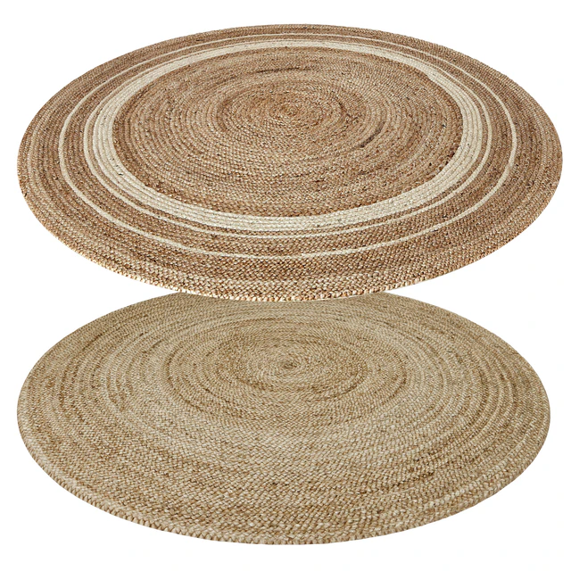 Round jute rug — Descargar