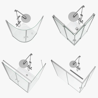 Set of shower cabins Radaway set 50 — Ver 2